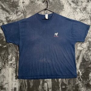 Vintage Big Dogs Firefighter Tee Mens 3X Navy Blue This Dog Likes It Hot 2001